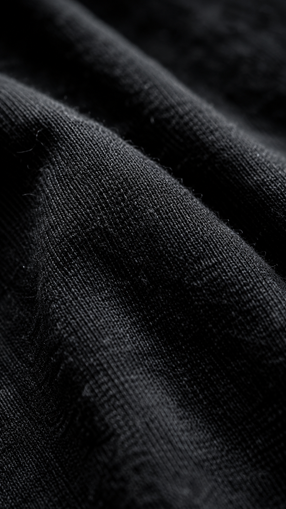 Close-up of black fabric texture