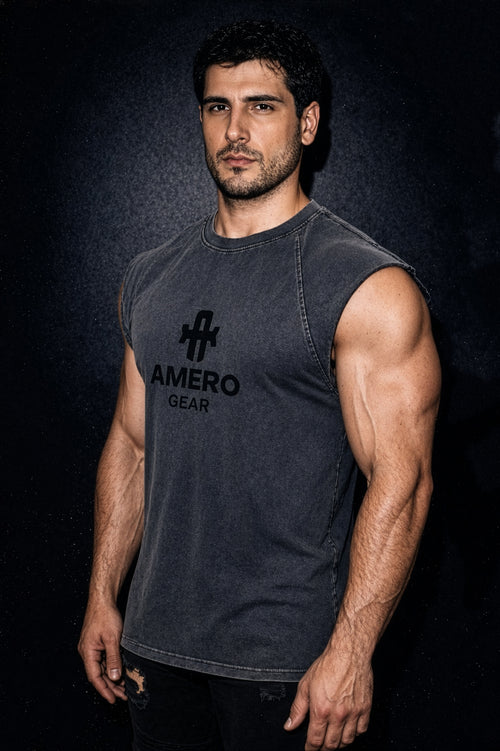 BLACK ON BLACK VEST SHIRT AMERO GEAR